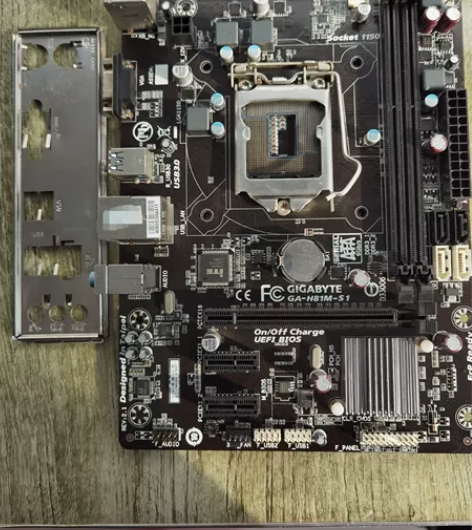 技嘉H81M-s1主板带挡板支持4代CPU...