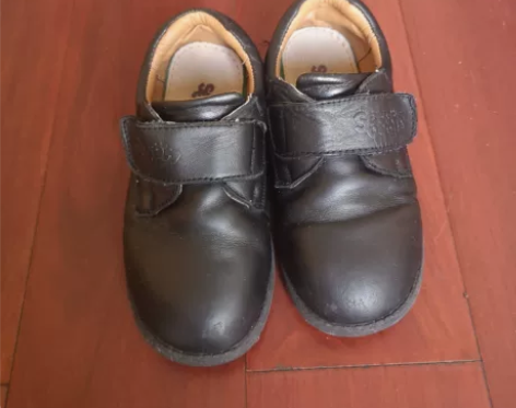 男童真皮简约小学生升国旗软底鞋黑皮鞋 韩版...