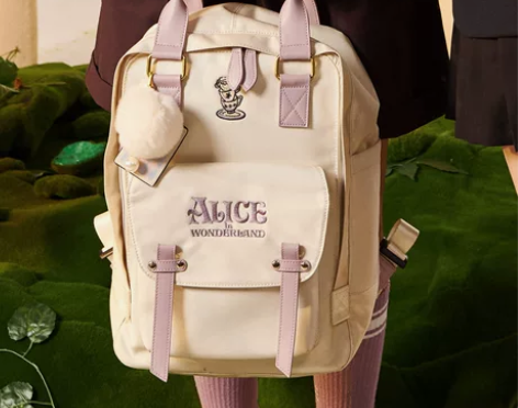 不莱玫迪士尼爱丽丝梦游仙境学生书包森系双肩...