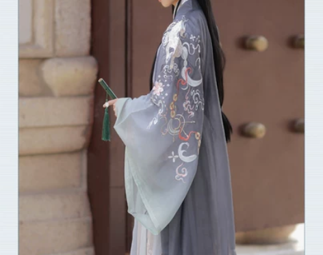 出社【麟星瑶】汉服女中国风原创正品魏晋交领...