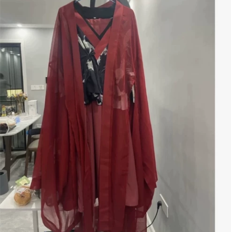 兰若庭汉服朱墨正版魏晋风，四件套大全套L码...