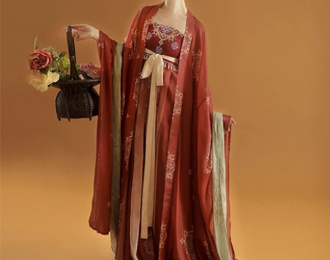 桔屿正品原创汉服女诃子裙【簪花】 九成新 ...