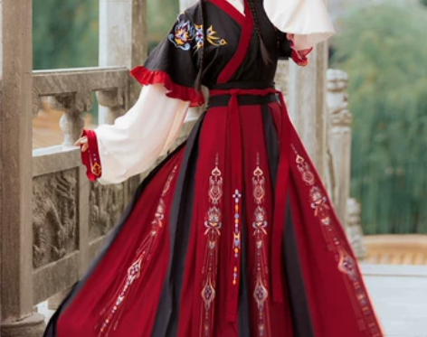 【暖春战疫】艺缕原创芙蕖汉服女秋冬襦裙重工...