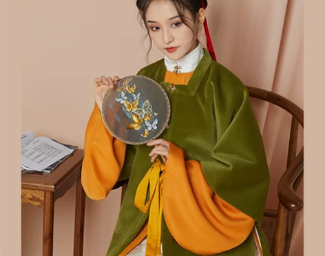 七月夕 故人游 明制汉服短袄 方领半袖 汉...