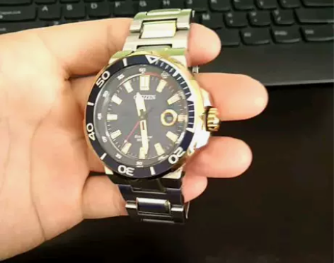 西铁城光动能男表AW1424-62L，霸气...