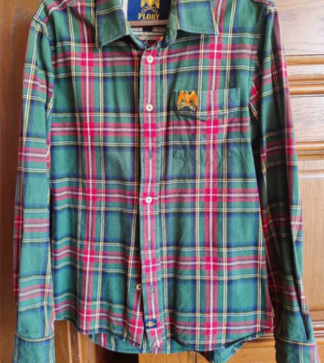 plory男士纯棉衬衫，春秋款，175/9...