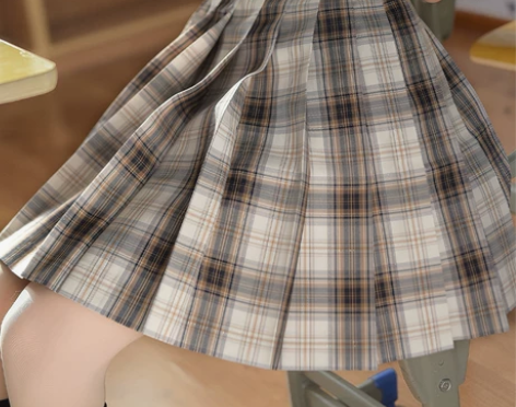 棕熊湾 日暮边界原创jk格裙现货银线学生百...