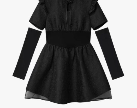 泡芙SHEEN午夜黑玫瑰/纯欲风网纱蓬蓬裙...