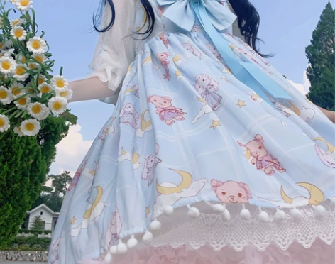 星未眠lolita原创《软眠眠》日常大裙摆...