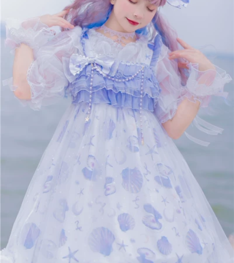 【拾海】原创日常可爱少女甜夏天海边贝壳lo...