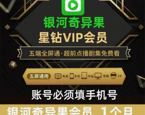 【自动发货】爱奇艺星钻会员月卡30天爱奇艺...