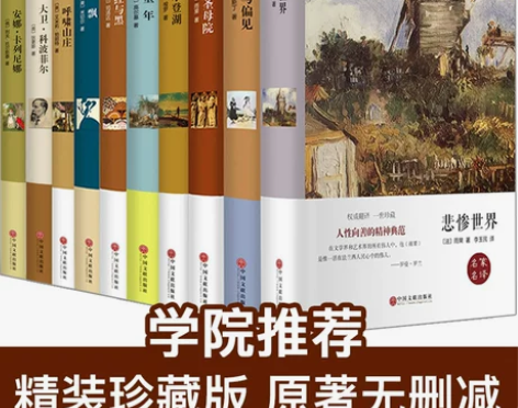 【狂欢价】世界十大名著文学全套10册巴黎圣...