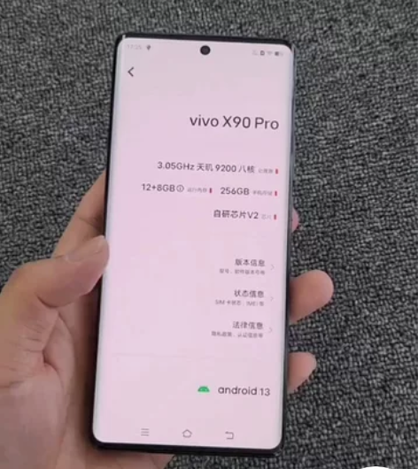 vivo x90pro原黑  12+8+2...