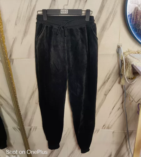 男士运动裤秋冬金丝绒加绒 束脚韩版哈伦宽松...