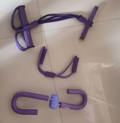 1、脚蹬拉力器拉力绳健身器材仰卧起坐辅助器...
