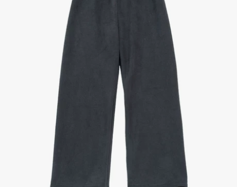 KNgs 冬季复古简约百搭纯色松紧腰宽松加...