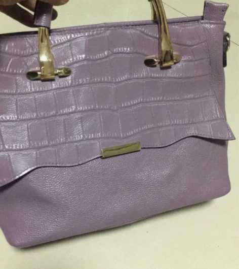 头层牛皮女士手提斜挎包，微瑕孤品没有长肩带...