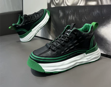 增高鞋 增高板鞋2022冬季新款加绒保暖高...