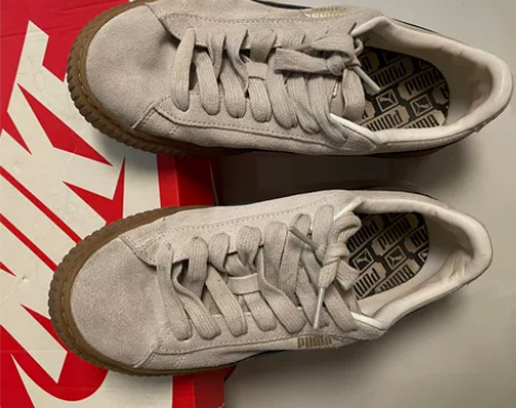 彪马 蕾哈娜 购买于得物 37.5 没有任...