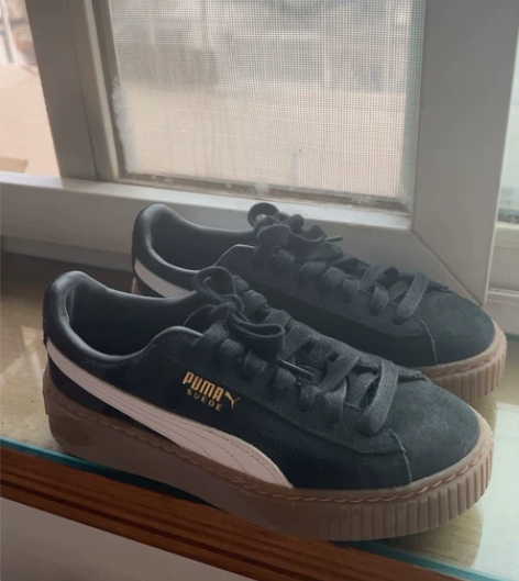 puma彪马经典小白鞋松糕厚底板鞋,蕾哈娜...