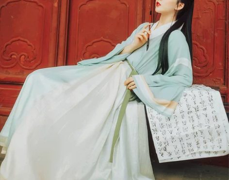 淡竹叶 全套  花朝记汉服  魏晋制复原款...