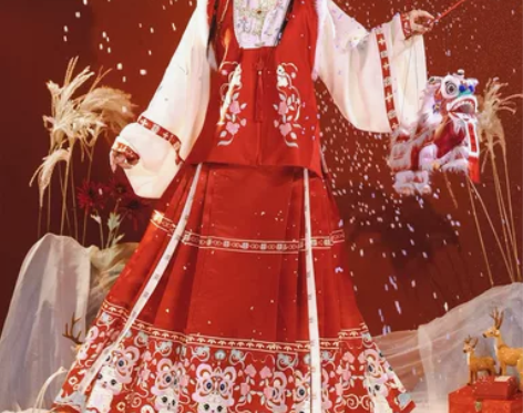 茗月萱【如意】汉服女明制比甲立领马面裙拜年...