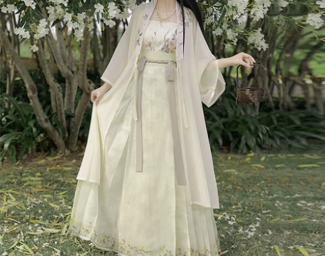 【狂欢价】柒邑汉服女明制合领衫【玉茗茶】原...