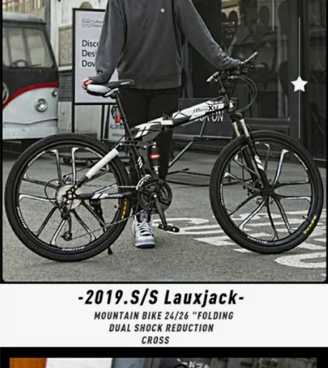 全新lauxjack折叠自行车，买来后一直...
