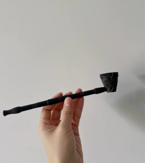 印度买的纯手工雕刻实木烟斗 木头的,什么木...