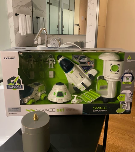 儿童汽车太空飞机礼盒玩具 跨境儿童早教益智...