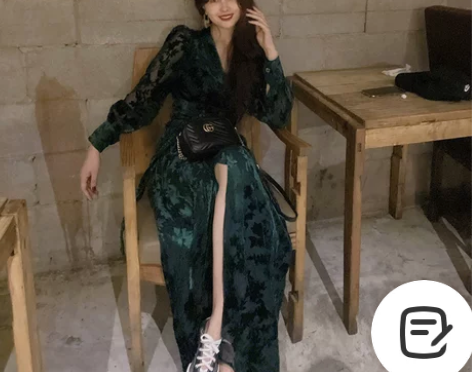 【38活动价】2022新款女装爆款法式复古...