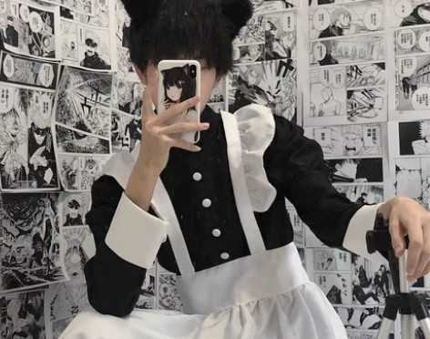 猫老师男女仆装女装大佬cosplay服装五...