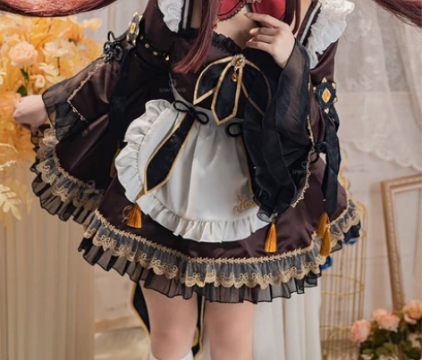 【遥远预售】s悠窝窝原神胡桃同人女仆cos...