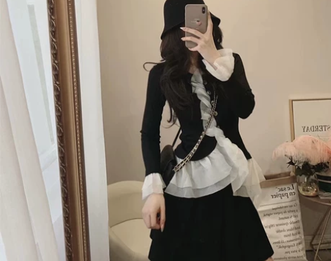 2019新款女装洋气ins超火小香风名媛裙...