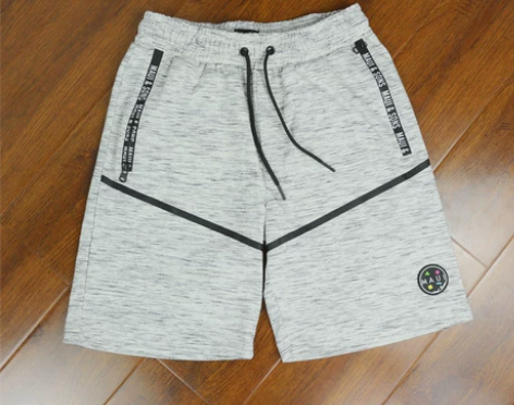 夏季男士五分裤 系带碎条纹透气轻便清凉休闲...