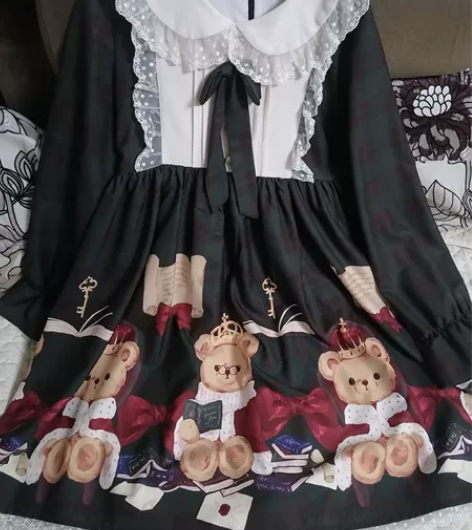 森女想去海边家洛丽塔lolita可爱小熊 ...