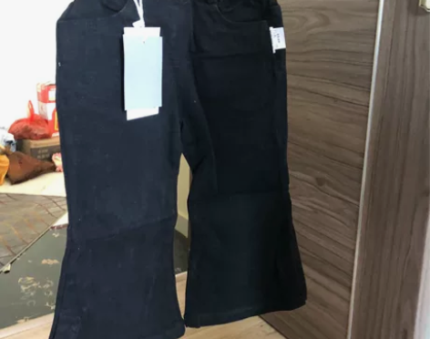全新80码女宝宝喇叭牛仔裤，码数标准，裤脚...