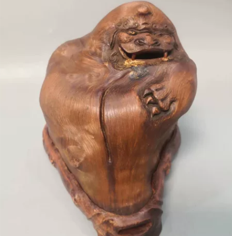 日本回流爆满纹理樱木树瘤熏香炉 日本满漩涡...