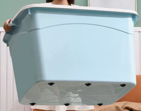 加厚特大号收纳箱家用塑料收纳盒子宿舍衣服储...