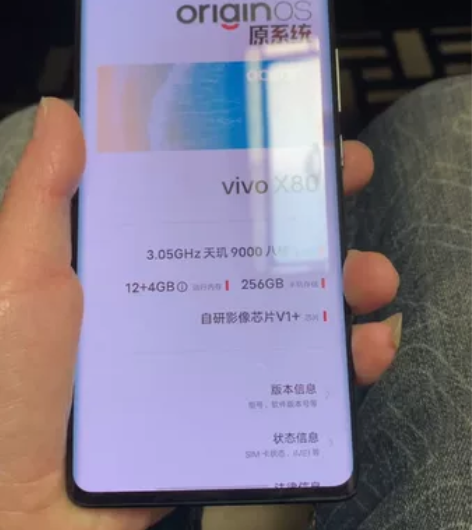 vivo x80 12+256G完美成色 ...