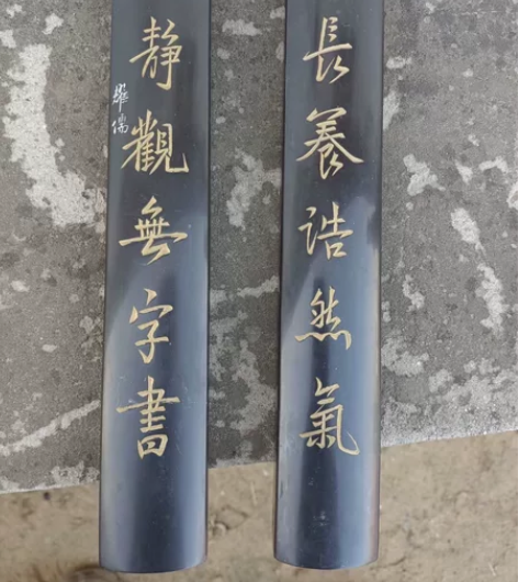 创汇时期手精刻玉石大镇纸一对#收藏文玩老物...