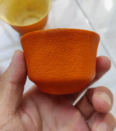 橙皮杯子  型正 色好 味香 适合大漆工艺...