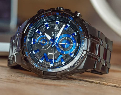 卡西欧手表男士时尚夜光酷黑金属指针式石英大...