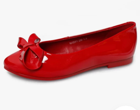 [转卖]木林森女鞋新款平底鞋牛皮蝴蝶结舒适...