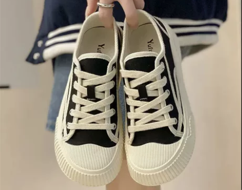 大码女鞋41—43 脚宽胖肥帆布鞋女… 感...