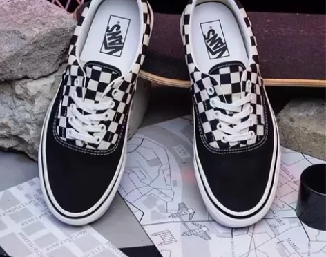 VANS范斯低帮黑白经典棋盘格安纳海姆ER...