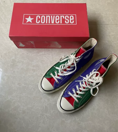 匡威converse 14年红蓝绿三拼70...