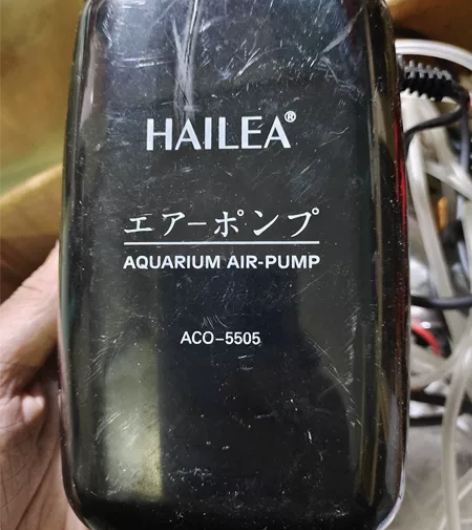 水族箱鱼缸6.5瓦氧气泵充氧泵海利超静音气...