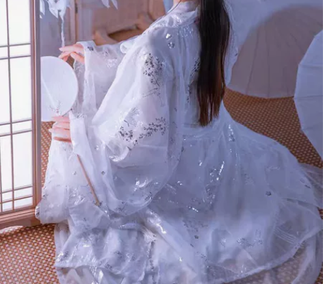 艺缕阁原创传统汉服女《白云鹤》上衣襦裙大袖...