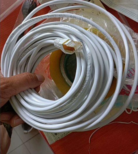 20米千兆网线工程剩下的几百条cat6很粗...